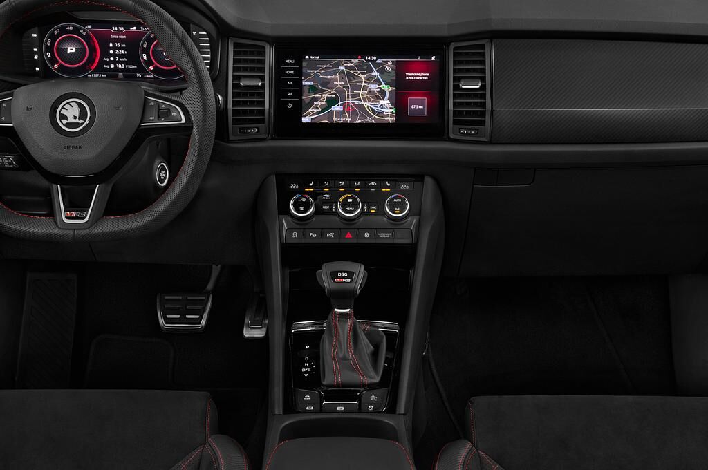 Skoda Kodiaq (Baujahr 2019) RS 5 Türen Mittelkonsole