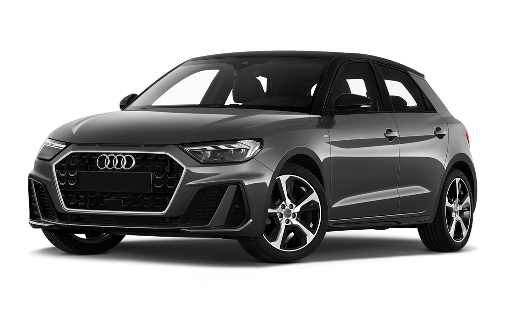 Audi A1 Sportback (Baujahr 2023) S Line 5 Türen seitlich vorne mit Felge
