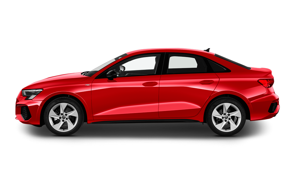 Audi A3 (Baujahr 2020) S Line 4 Türen Seitenansicht