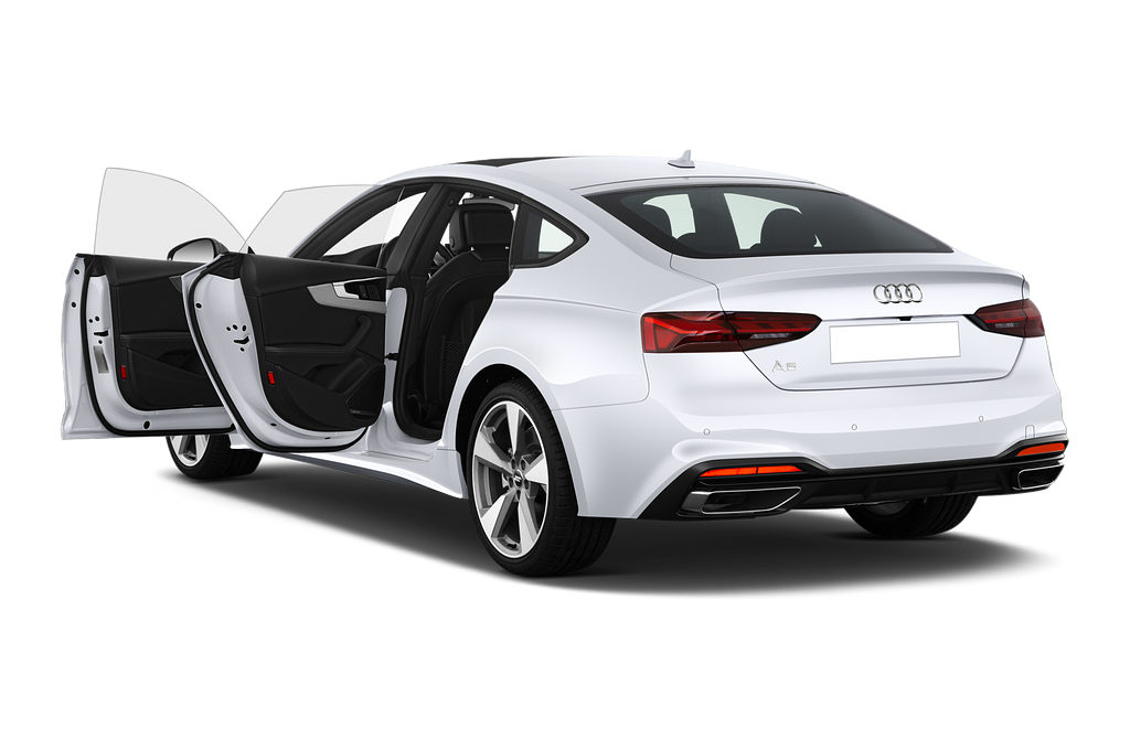 Audi A5 Sportback (Baujahr 2021) Design 5 Türen Tür geöffnet