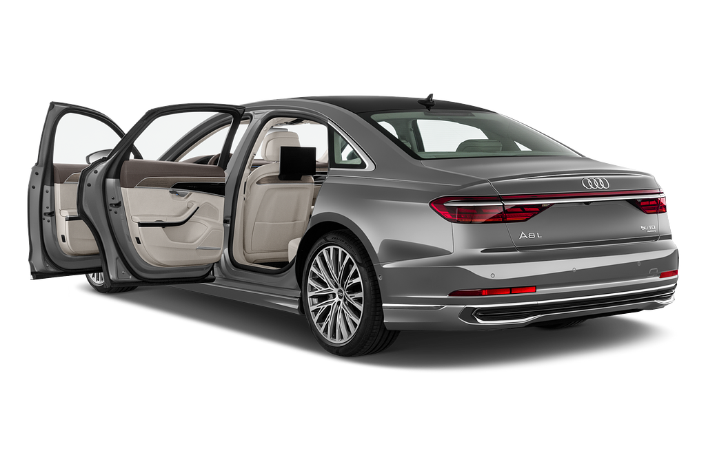 Audi A8 L (Baujahr 2022) Base 4 Türen Tür geöffnet