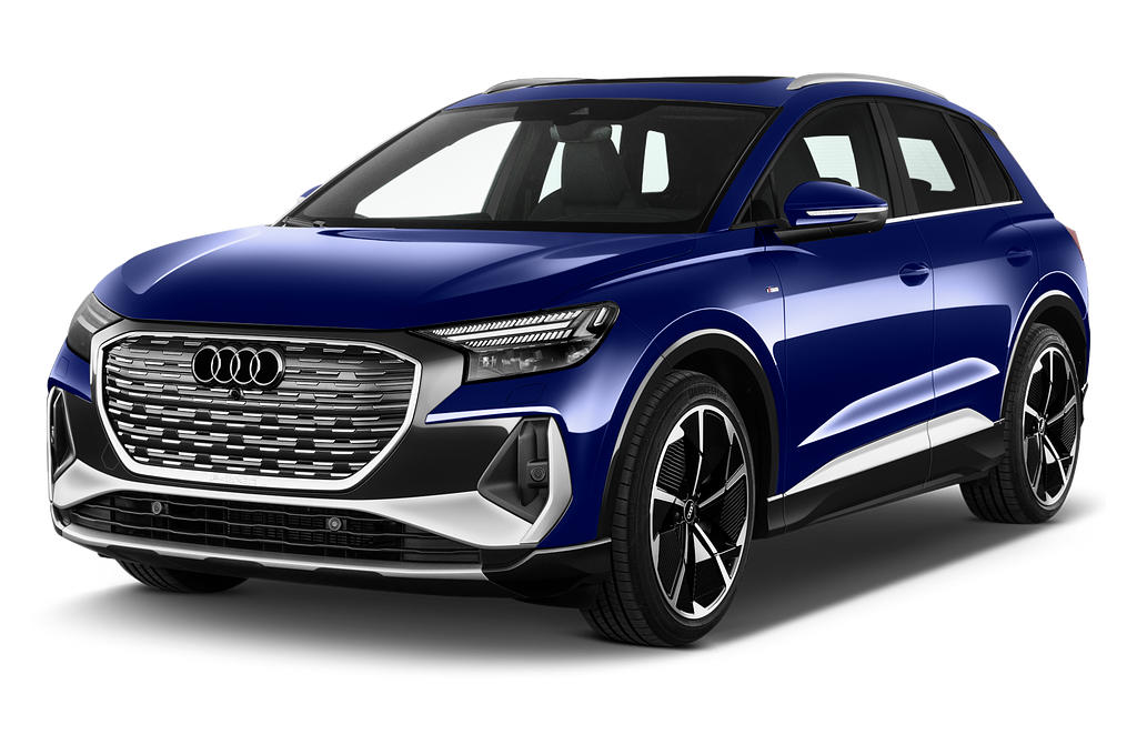 Audi Q4 e-tron (Baujahr 2022) EV S Line 5 Türen seitlich vorne