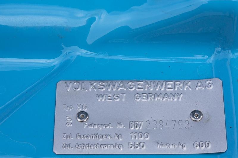 Die Typenplakette des Polo 1