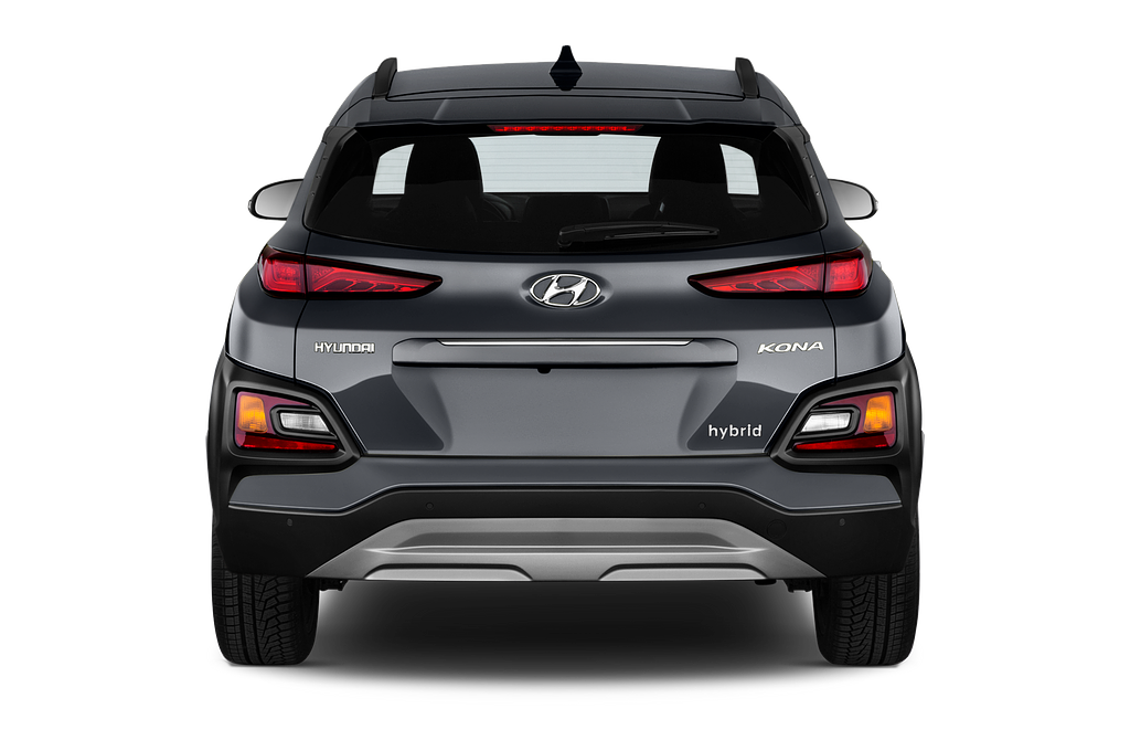 Hyundai Kona Hybrid (Baujahr 2021) Trend 5 Türen Heckansicht