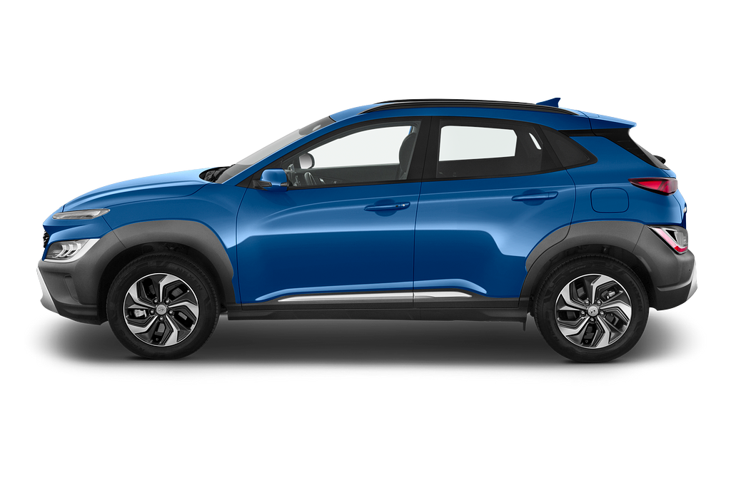 Hyundai Kona Hybrid (Baujahr 2021) Trend 5 Türen Seitenansicht