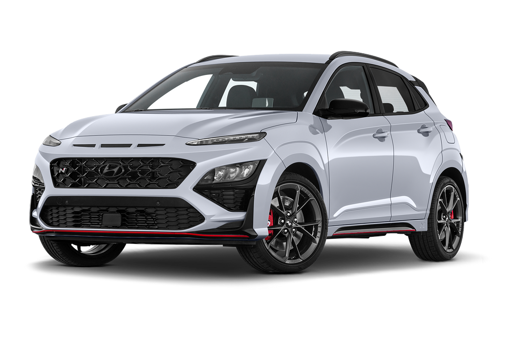 Hyundai Kona N (Baujahr 2022) N Performance 5 Türen seitlich vorne mit Felge
