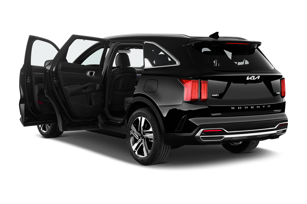 Kia Sorento Hybride (Baujahr 2023) Base 5 Türen Tür geöffnet