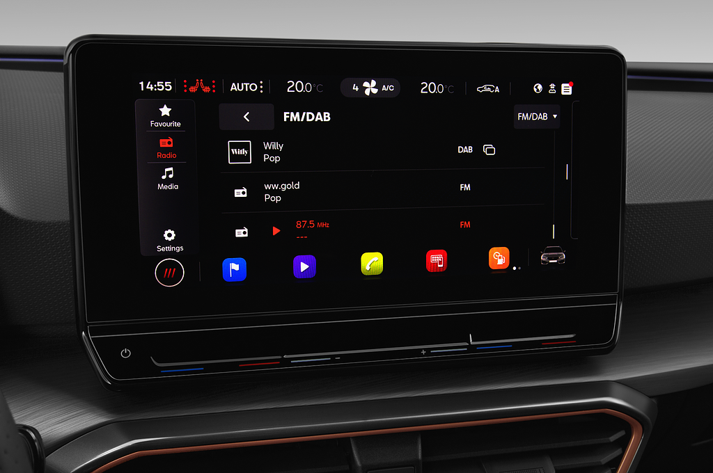 Cupra Leon Sportstourer (Baujahr 2021) - 5 Türen Radio und Infotainmentsystem
