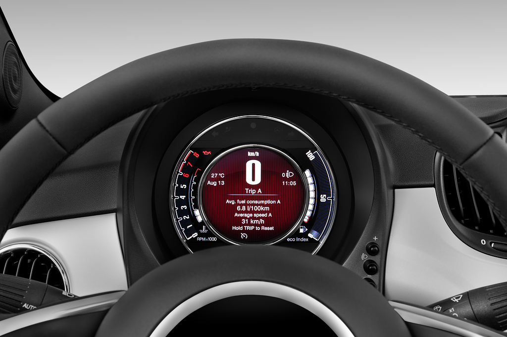 FIAT 500C HYBRID (Baujahr 2020) Star 2 Türen Tacho und Fahrerinstrumente