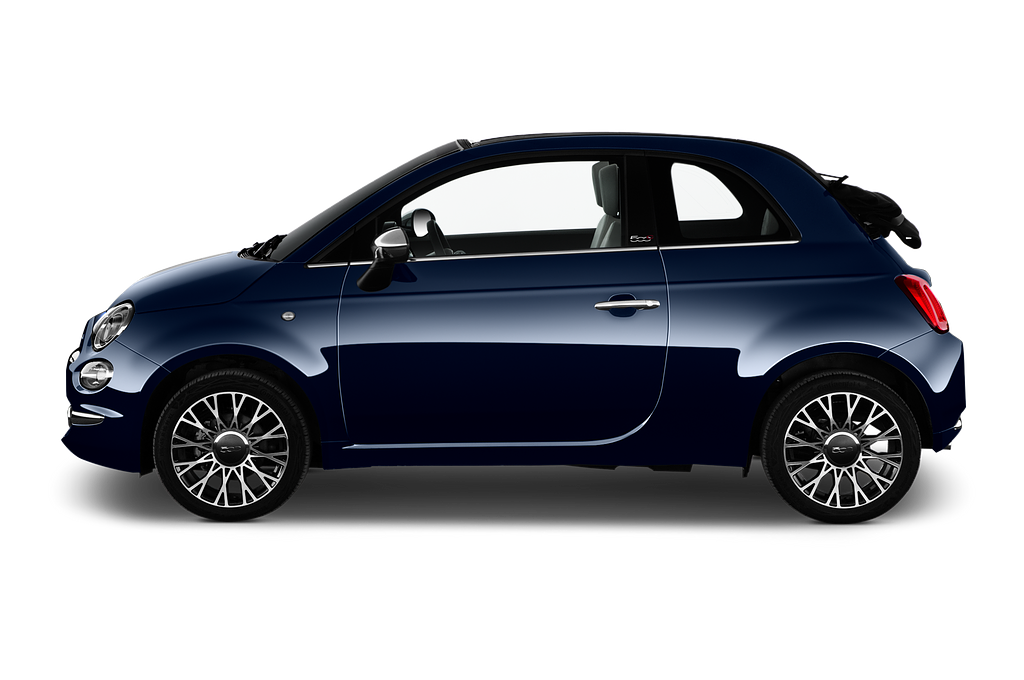 FIAT 500C HYBRID (Baujahr 2020) Star 2 Türen Seitenansicht