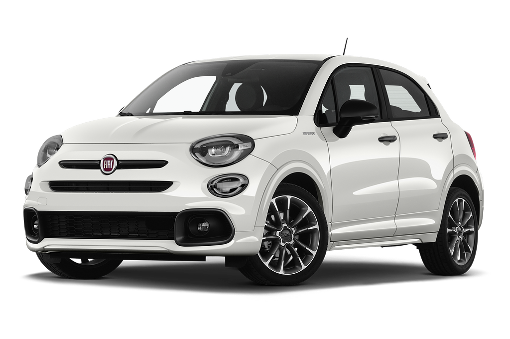 FIAT 500X (Baujahr 2020) Sport 5 Türen seitlich vorne mit Felge