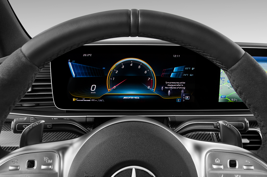 Mercedes GLE (Baujahr 2021) AMG 63 S 5 Türen Tacho und Fahrerinstrumente