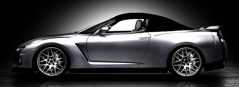 Auch geschlossen kann sich das Nissan GTR Cabrio sehen lassen