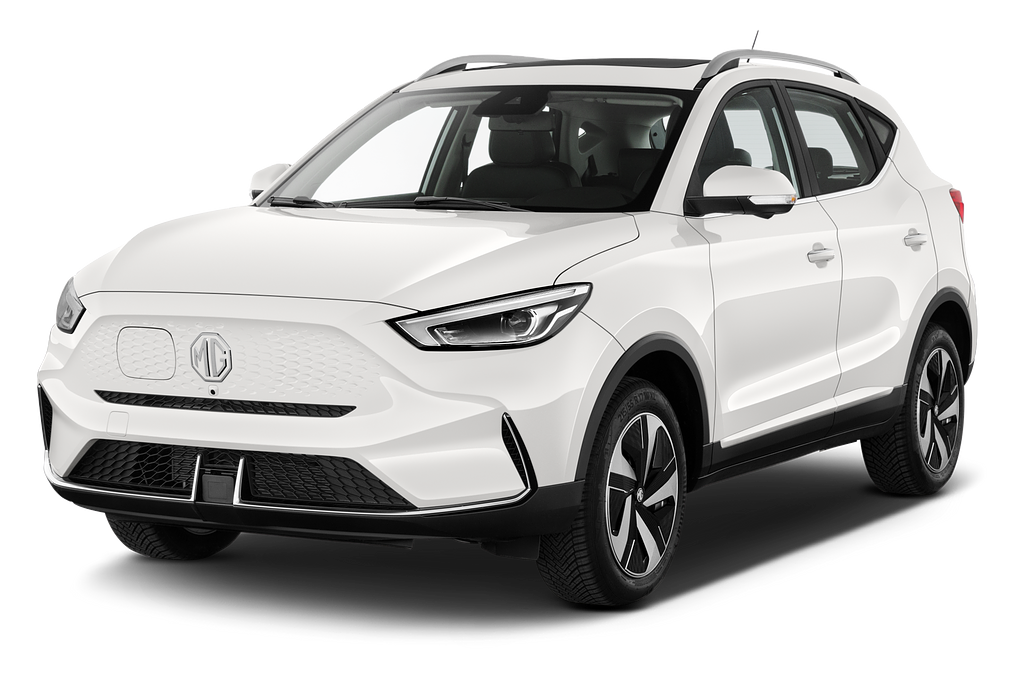 MG ZS EV (Baujahr 2022) Luxury 5 Türen seitlich vorne