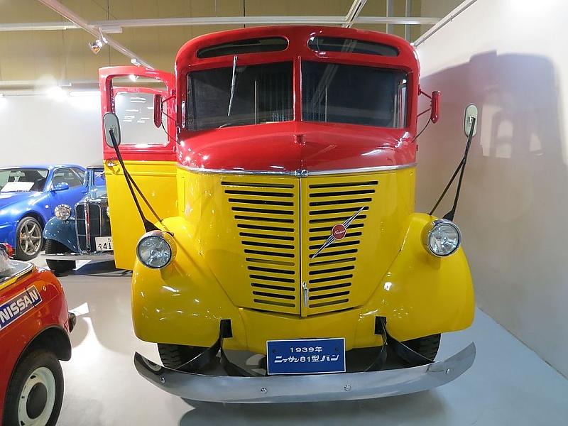 Der Nissan Van von 1937 zählt zu den Auffälligsten im Museum.