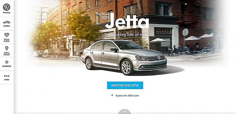 VW Online Auftritt USA Startseite