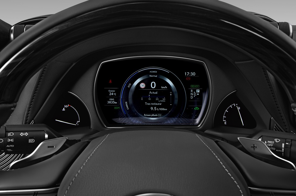 Lexus LS (Baujahr 2022) Base 500h 4 Türen Tacho und Fahrerinstrumente
