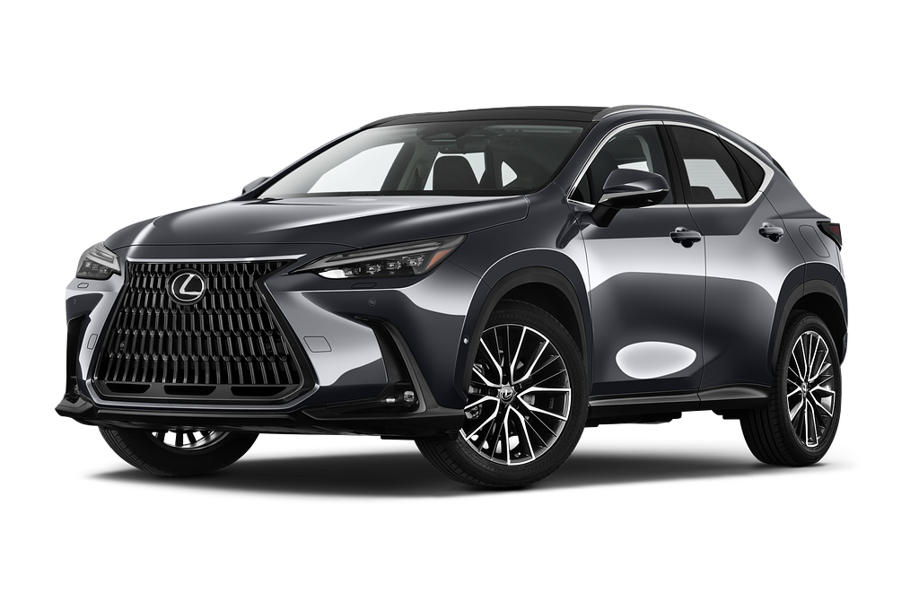 Lexus NX (Baujahr 2022) 350h Luxury Line 5 Türen seitlich vorne mit Felge