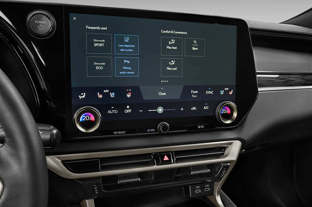 Lexus RX (Baujahr 2023) Executive Line 5 Türen Temperatur und Klimaanlage