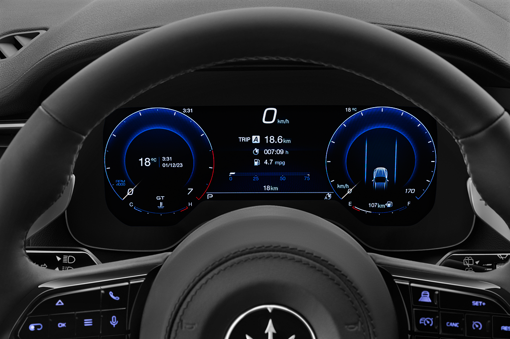 Maserati Grecale (Baujahr 2023) Modena 5 Türen Tacho und Fahrerinstrumente