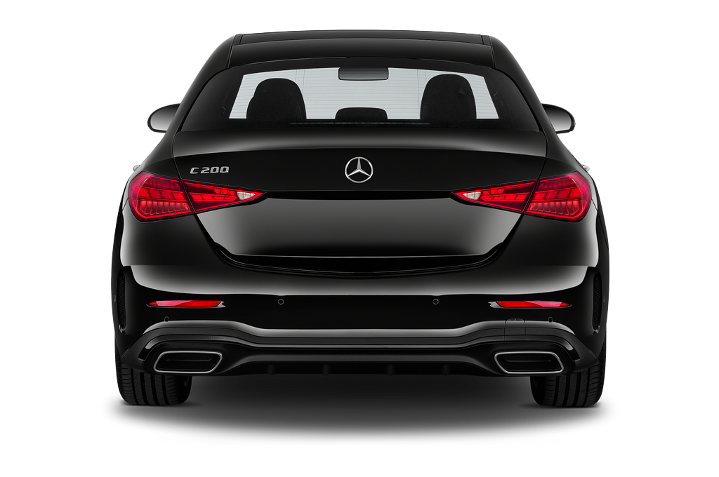 Mercedes C Class (Baujahr 2022) AMG Line 4 Türen Heckansicht