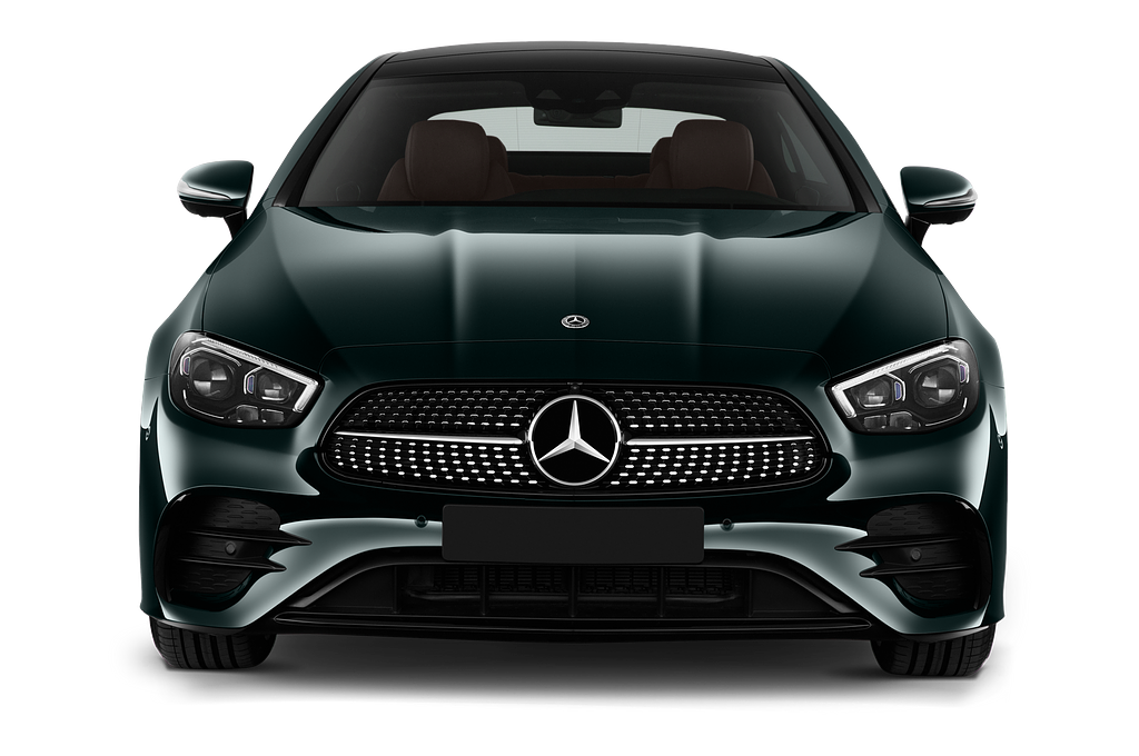 Mercedes E Class (Baujahr 2021) AMG Line 2 Türen Frontansicht