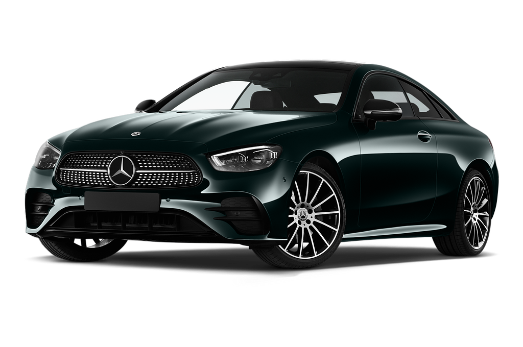 Mercedes E Class (Baujahr 2021) AMG Line 2 Türen seitlich vorne mit Felge