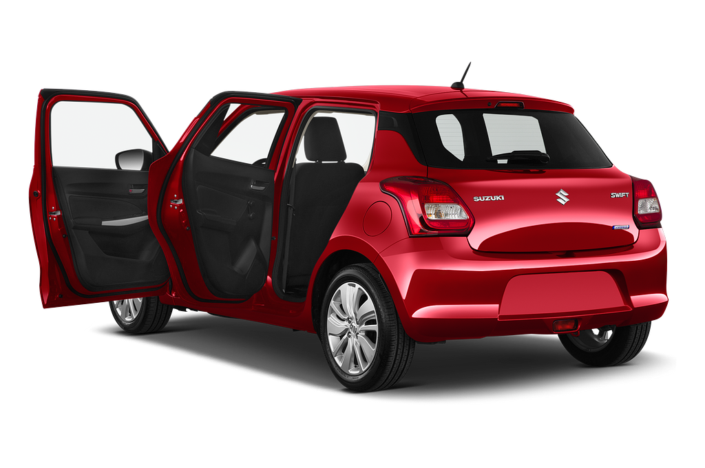 Suzuki Swift (Baujahr 2020) Comfort Hybrid 5 Türen Tür geöffnet