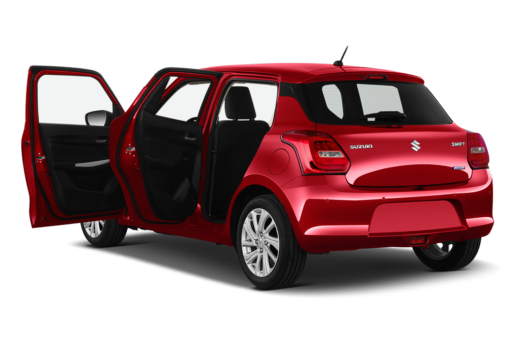 Suzuki Swift (Baujahr 2021) Comfort Hybrid 5 Türen Tür geöffnet