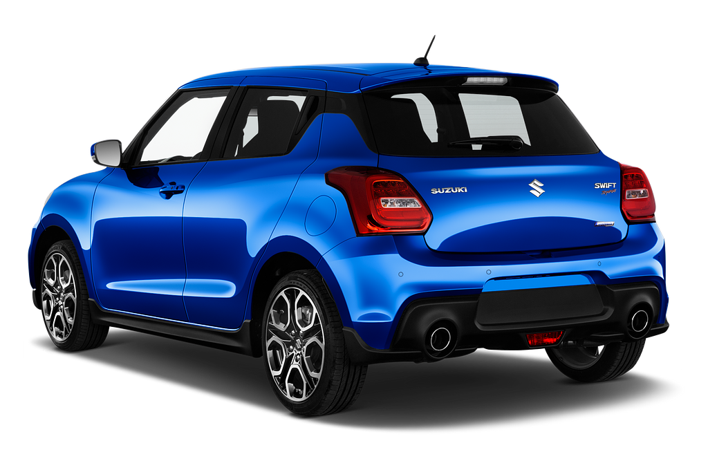 Suzuki Swift Sport (Baujahr 2020) Hybrid 5 Türen seitlich hinten