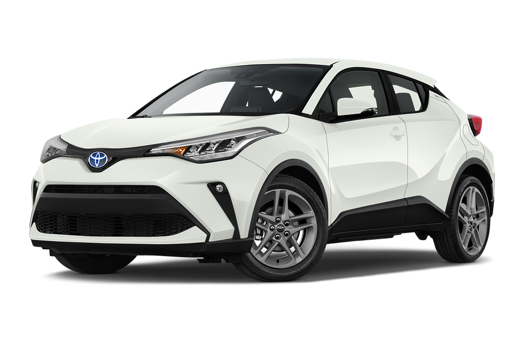 Toyota C-HR (Baujahr 2021) Flow Hybrid 5 Türen seitlich vorne mit Felge