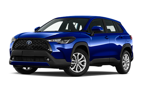 Toyota Corolla Cross (Baujahr 2023) Lounge 5 Türen seitlich vorne mit Felge