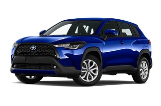 Toyota Corolla Cross (Baujahr 2023) Lounge 5 Türen seitlich vorne mit Felge
