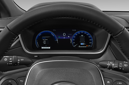 Toyota Corolla Cross (Baujahr 2023) Lounge 5 Türen Tacho und Fahrerinstrumente