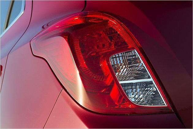 Auch die Heckleuchten folgen der rundlichen Linie