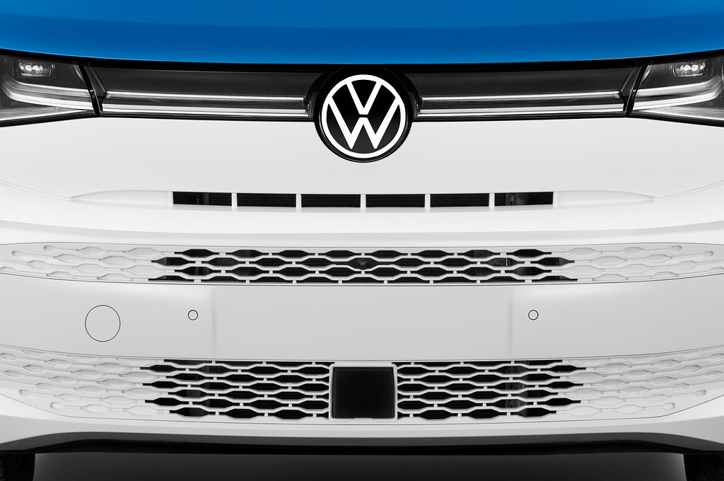 Volkswagen Multivan (Baujahr 2022) Energetic PHEV 5 Türen Kühlergrill und Scheinwerfer