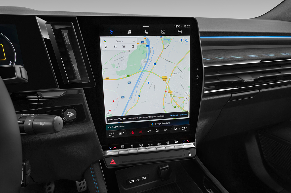 Renault Austral (Baujahr 2023) Techo Esprit Alpine 5 Türen Mittelkonsole