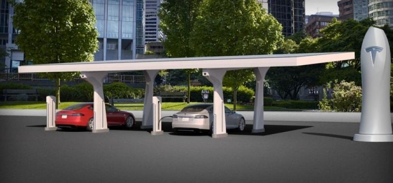 Tesla Supercharger - die Schnellladungen gibt es mittlerweile auch in Deutschland