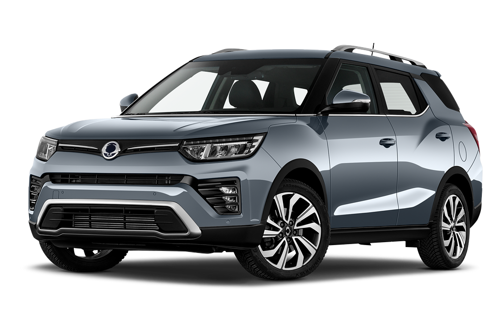 Ssangyong Grand Tivoli (Baujahr 2022) Sapphire 5 Türen seitlich vorne mit Felge