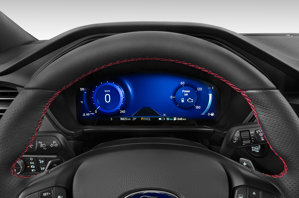 Ford Kuga Plug-in Hybrid (Baujahr 2023) ST-Line 5 Türen Tacho und Fahrerinstrumente