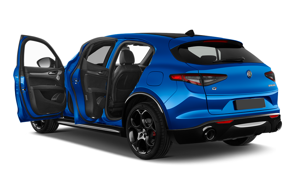 Alfa Romeo Stelvio (Baujahr 2023) Veloce 5 Türen Tür geöffnet