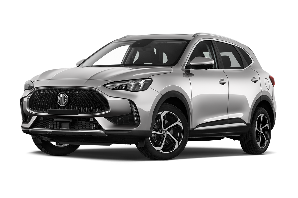 MG EHS (Baujahr 2023) PHEV Luxury 5 Türen seitlich vorne mit Felge