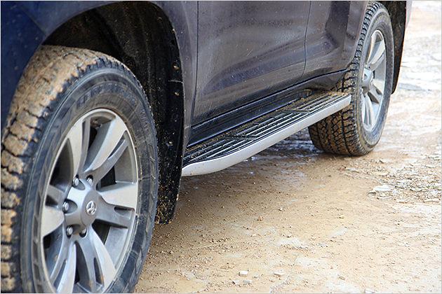 Die Trittbretter sind beleuchtet und helfen beim Erklimmen der Fahrerkabine