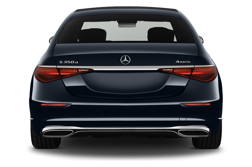 Mercedes S-Class (Baujahr 2023) 350d L 5 Türen Heckansicht