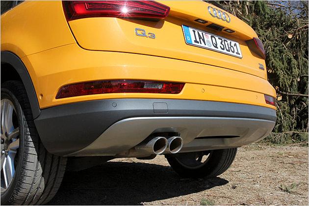 Alu-Optik deutet einen Unterfahrschutz an