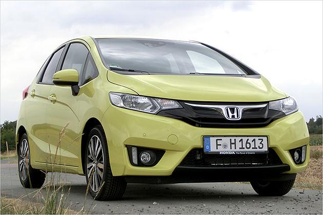 Unser knallgelber Test-Jazz: Wenn er Power unter der Haube hätte, wär er ein prima Kumpel