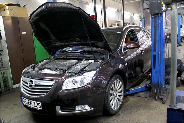 Erfreulich: In der Werkstatt war der Insignia ein seltener Gast