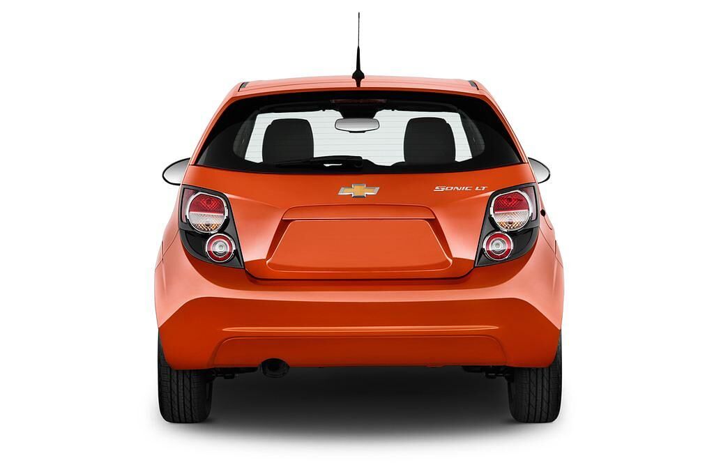 Chevrolet Aveo (Baujahr 2012) LT+ 5 Türen Heckansicht