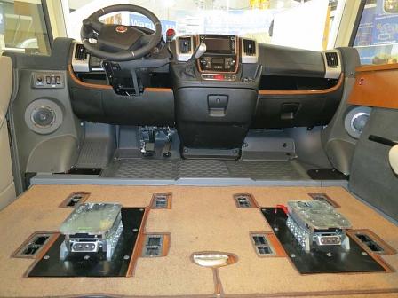 Die beiden Docking-Stationen im Cockpit.