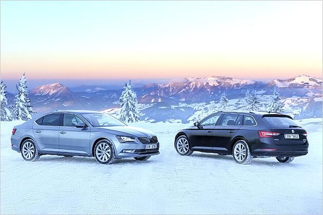 Neben der Limousine ist auch ein Superb-Kombi erhältlich